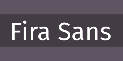 More information about "Fira Sans"